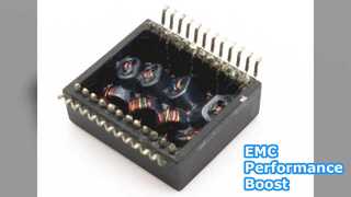 Rendimiento EMC mejorado del transformador Ethernet T1218